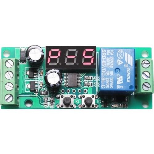 Battery Voltage Detector Voltage Switch Relay Controller Module DC 0V-55V Voltage Monitor LED Display Adjustable Work Mode