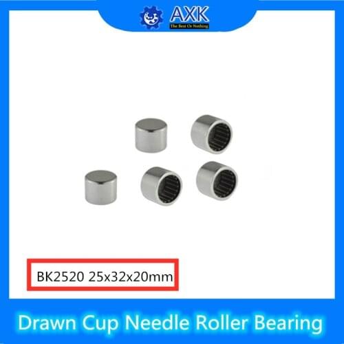 BK2520 Needle Bearings 25*32*20 mm ( 5 PC ) Drawn Cup Needle Roller Bearing BK253220 Caged Closed ONE End 65941/25