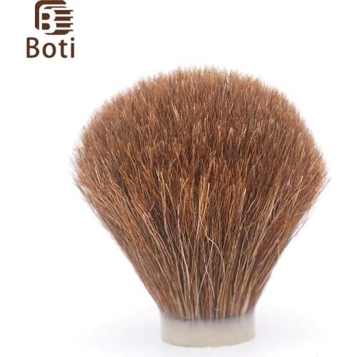Boti Brush-Brown Horse Hair Knot Super High Density Handmade Shaving Brush Knot Mens Beard Kont Shaving Brush Supplies