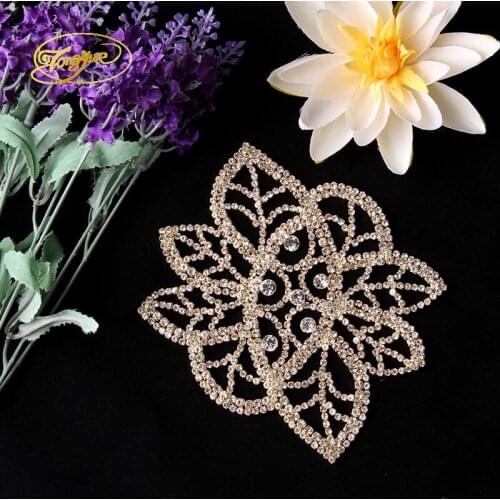 13*11.5CM Rhombus Colorful Rhinestones Crystal Decorated Clothing Luggage Shoes Accessories DIY Sewing Decals Embellishment