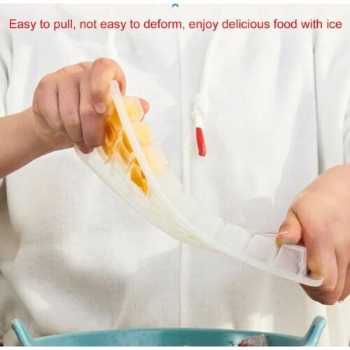 72 Grids Two Layer Ice Cube Mould Box With Lid Ice Cube Maker Stackable Plastic Molds Tray With Fresh-keeping Box DIY Tool