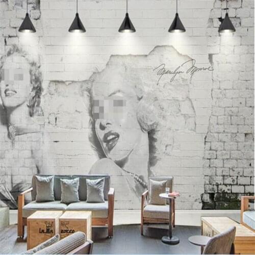 Beibehang Custom mural photo wall stickers fashion retro brick chandeliers sexy beautiful wallpaper wallpaper background wall