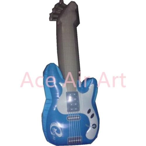 Customised advertising giant inflatable guitar for sale with logo