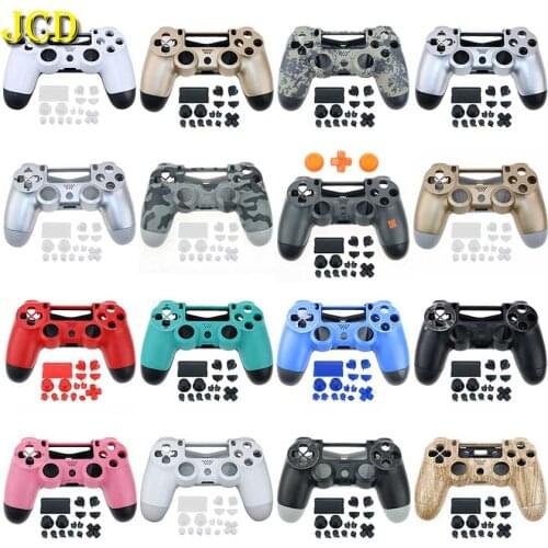 JCD 1Set Full Plastic Hard Shell + Buttons Mod Kit For JDM-001 JDM-011 For PS4 Controller Housing Cover Case