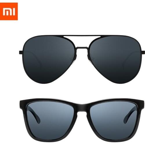 2021 Xiaomi Mijia Classic Square Sunglasses/Pilot Sunglass for Drive Outdoor Travel Man Woman Anti-UV Screwless Sun Glasses