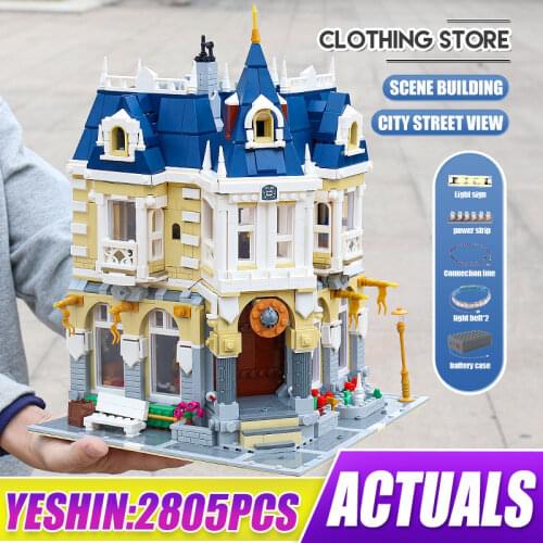 Mould King 11005 The Dreamland Costume Shop with Light Modular MOC Bricks Model Building Blocks Educational Childrens Toy