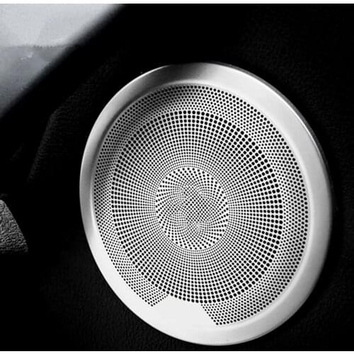 Car Door Speaker Cover Trim For BMW F34 F30 F20 F22 F23 F48 G01 Audio Midrange Loudspeaker Horn Lid Case Stainless Steel Upgrade