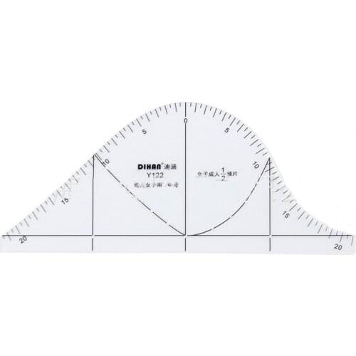 1:2 Sleeve Pattern Making Ruler 1/2 Scale Sleeve Design Ruler