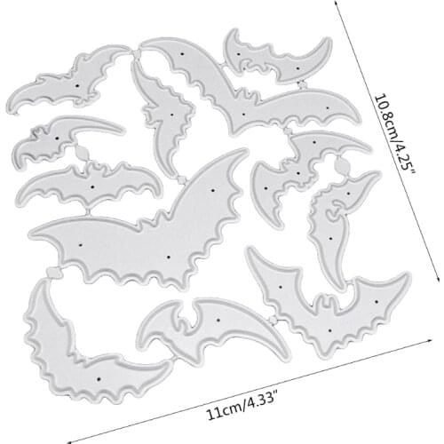 Halloween Bat Metal Cutting Dies Stencil Scrapbooking DIY Album Stamp Paper Card Mold Embossing Decoration Craft