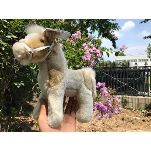 Cute Horse Miniature Donkey Simulation Life Like Animal Plush Toy Soft Stuffed Animal Doll Children Boy Girl Gift Birthday Gift