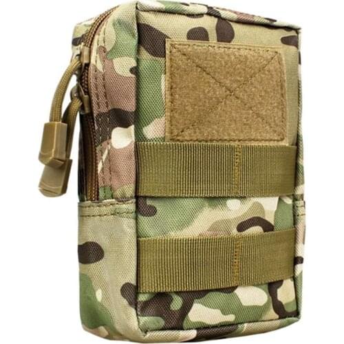 Multifunctional 1000D Outdoor Military Tactical Waist Bag EDC Molle Tool Zipper Waist Pack Accessory Durable Belt Pouch