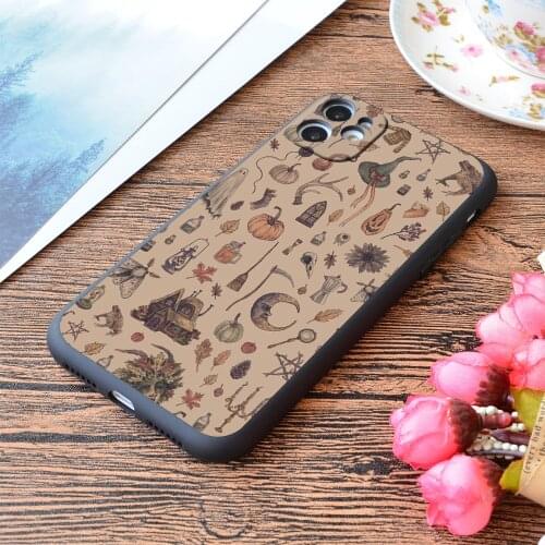 For iPhone Rustic Brown Cozy Crone Print Soft Matt Apple iPhone Case
