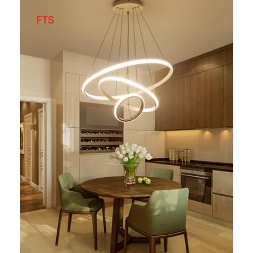 Nordic minimalist chandelier LED ring light cashier counter dining table bar table lamp modern minimalist home dining chandelier