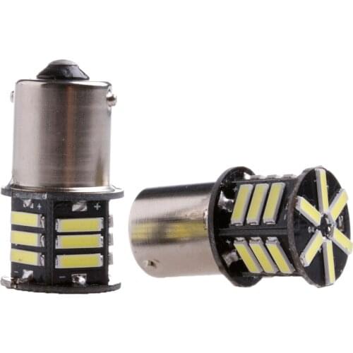 New Useful 2x Canbus No Error White LED Tail Backup Reverse Light Bulb BA15S 1156 7506 P21W