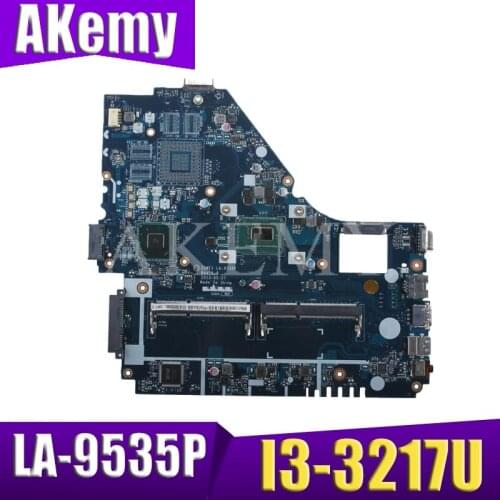 Original For Acer E1-570 laptop motherboard E1-570 I3-3217U HM77 Z5WE1 LA-9535P tested good free shipping