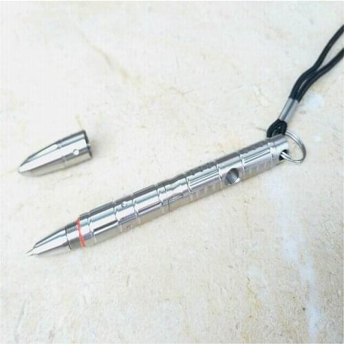 30PCS/Lots Multifunctional Stainless Steel Variable T Shaped Pen Emergency Hammer Self-defense Tactics Outdoor Writing Pen