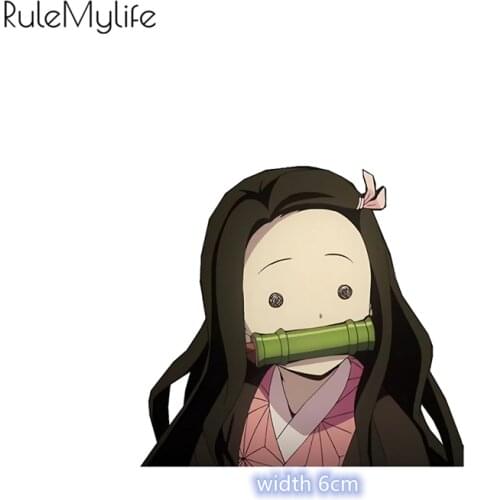 RuleMylife nezuko Kamado vinyl car stickers for Volkswagen BMW E46 BMW E90 Passat B6 car stickers