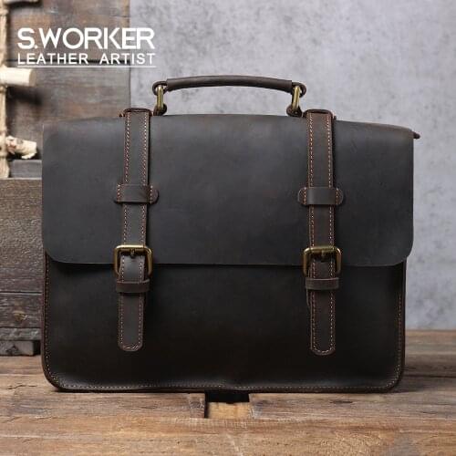 S.worker Men's Briefcases