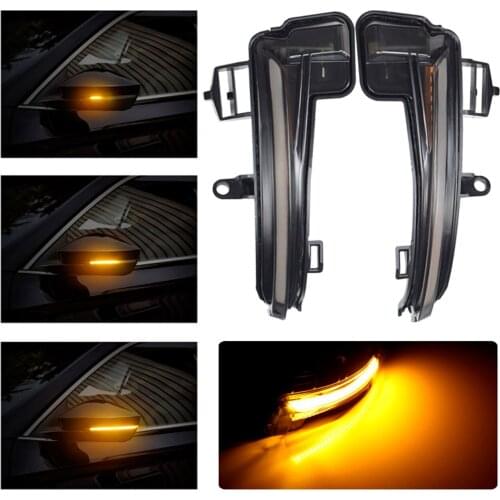 2PCS LED Dynamic Turn Signal Light Blinker Side Wing Rearview Mirror Indicator Lamp for SKODA Superb III Hatchback Station Wagon