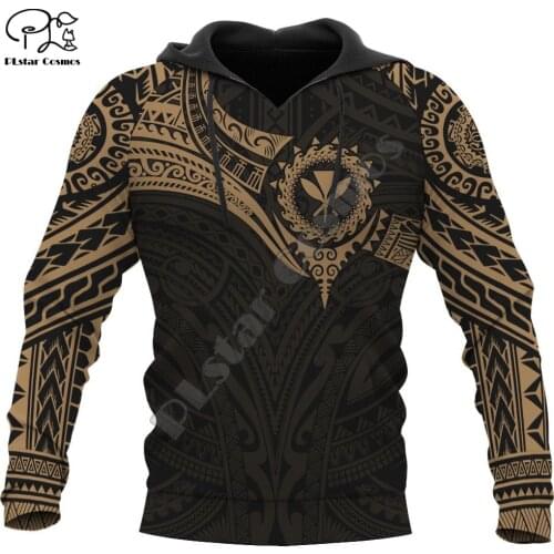 PLstar Cosmos 3DPrint Polynesian Hawaii Tribal Pattern Amazing Tattoo Harajuku Streetwear Funny Unisex Hoodies/Sweatshirt/Zip P4