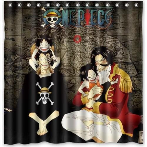 Bath Polyester Fabric Waterproof Shower Curtain One Piece Shower Curtains 180x180cm With White Hooks