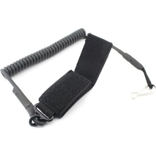 Molle Airsoft Coil Sling Military Backpack Hunt Pistol Tool Elastic Belt Spring Rope Lanyard Strap Bag Gun Handgun Shooting
