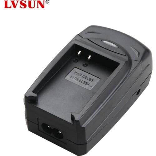 LVSUN EN-EL23 ENEL23 EL23 Digital Battery Camera Charger for Nikon COOLPIX P600 P610 P900 and S810c+Battery plate+Car plug