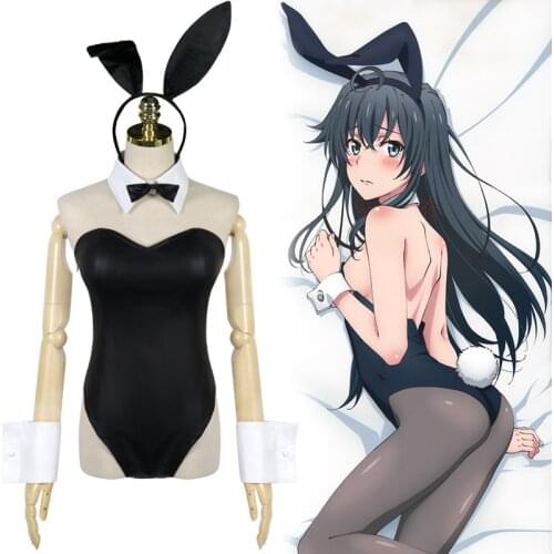 Seishun Buta Yarou wa Bunny Girl Cosplay Costume Anime Sexy Mai Sakurajima Women Jumpsuit Full Sets Wig Role Playing C55M55