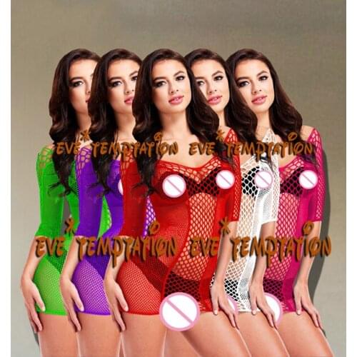 Plus size lingerie Womens Sexy Lingerie Body Stockings Dress Babydolls Underwear Mesh Costumes Sleepwear doll Costumes A059