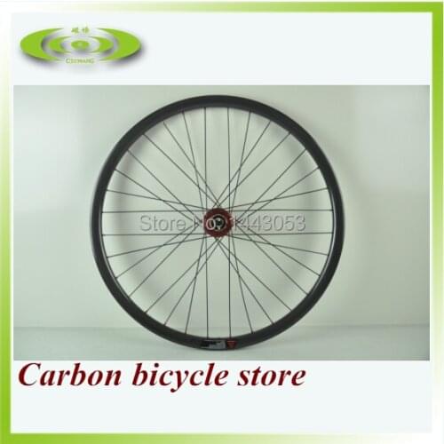 1 pair of full carbon 26er mountain bike wheels, MTB wheels clincher bike rim with Novatec D711/D712SB hub Pillar spoke wheels