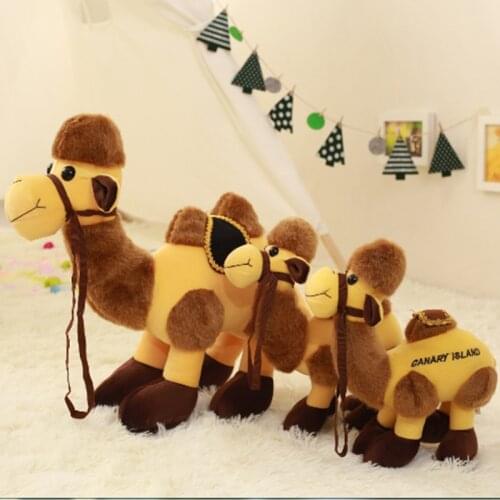 1pc 25cm 35cm 45cm funny soft desert camel plush doll hold pillow cushion stuffed toy infant children baby gift activity prizes