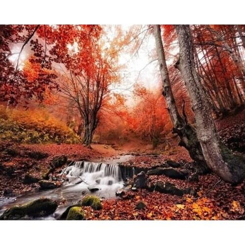14/16/18/27/28 Top Quality Beautiful Lovely Counted Cross Stitch Kit Landscape Forest Pine Tree Trees River Mountain alisa