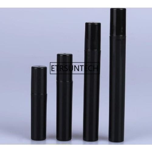 2/3/4/5ml Black White Plastic Spray Bottle Small Atomizer Perfume Bottles Crimp Neck Plastic Perfume Bottle F1335