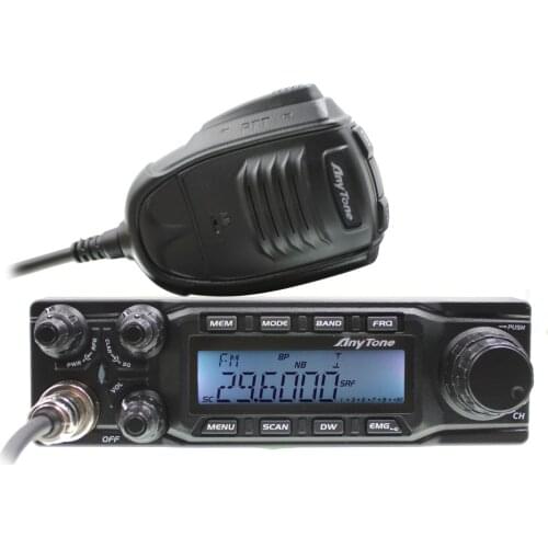 Anytone AT-6666 CB radio 28.000-29.700MHz 60W 40channels large LCD displays SSB AM FM USB LSB PW CW 10 Meter Radio CB
