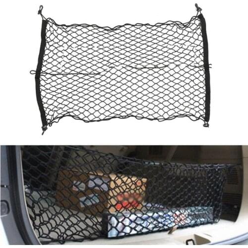 60X90 cm Auto Elastic Nylon Rear Cargo Trunk Storage Organizer Flexible Net Fine