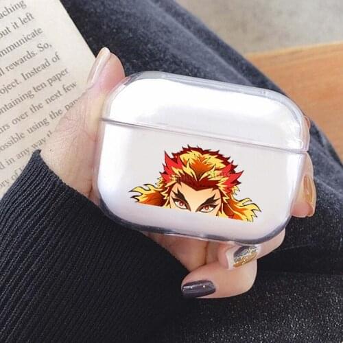 Kyoujurou Rengoku Peeker Demon Slayer Cover For AirPods Pro 3 Air Pods Case Earphone Accessories TPU Protector Airpods3 Case