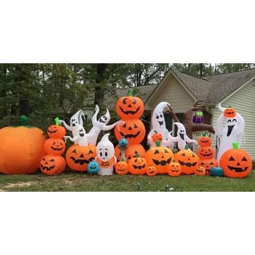 Design of inflatable halloween scene