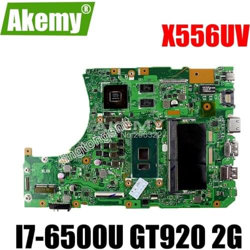 For Asus X556U X556UV X556UV X556UB X556UR Motherboard CPU i7-6500U REV:3.0 GeForce 920M 2GB Mainboard 100% tested
