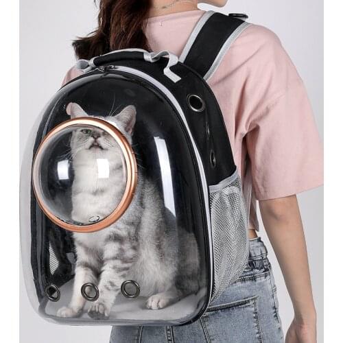 Breathable Pet Backpack Portable Space Capsule Breathable Window Cat Carry Dog Bag Pet Supplies Accessories Portable Travel Bag