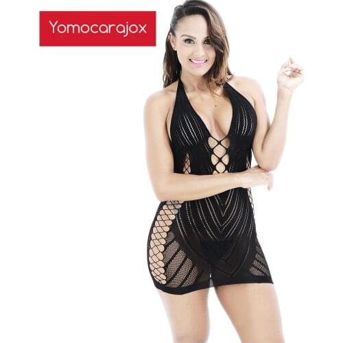 Langerie Sexy Clothes Woman Underwear Costumes Erotic Lingerie Jacquard Hollow Out Womens Exotic Apparel Fishnet Pole Dance