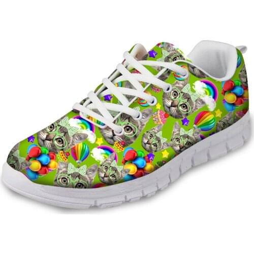 HaoYun Women Nurse Sneakers Kawaii Animal Pattern Girls Casual Walking Shoes Nursing Flats Student Shoes Zapatos Tenis Feminino