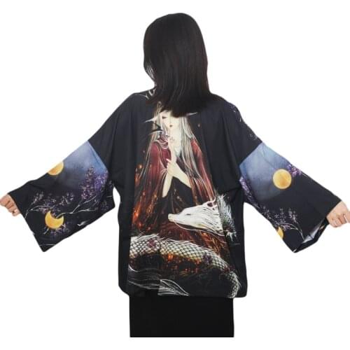Kimono Women Japanese Yukata Female Women Asian Clothes Kimono Cardigan Shirt Women Traditional Japanese Kimonos mujer Haori