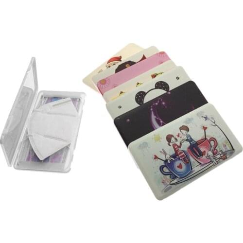 Mask Storage Box Mask Holder Portable Dust-Proof Moisture-Proof Disposable Mask Storage Case Cute Childrens Student Mask Box