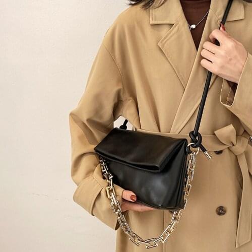 Fashion Women Chain Pu Leather Handbags Small Shoulder Bag High Quality Ladies Puses and Crossbody Bags for Women Tote Bag New