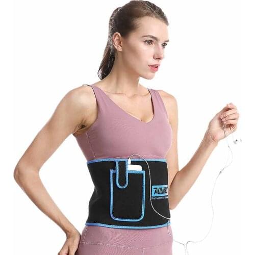 Fashion Waist Support Belt With Pocket Adjustable Thermal Sweating Lumbar Warmer Protection Trainer Wrap
