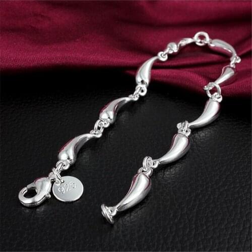 NEW selling fashion jewelry wholesale jewelry 925 silver full drop girl bracelet S016