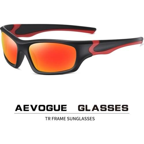 New sports two-color frame colorful riding glasses outdoor mens polarized sunglasses AE0963