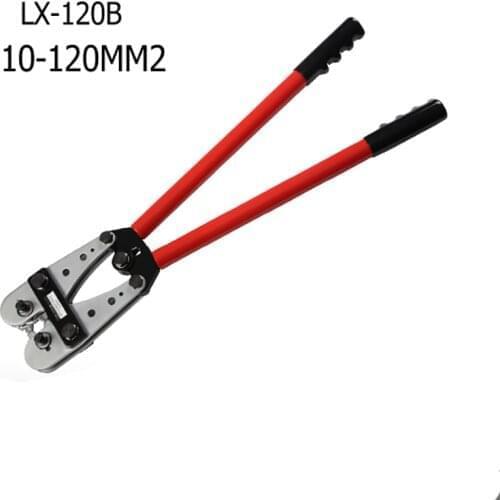 10-120mm2 cable lug crimping tool CU/AL cable connector crimper for press non-insulated electronic bare termminal plier
