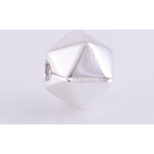 Original 925 Sterling Silver Clip Hole Stopper Charm Bead Ball, DIY Thread Troll Jewelry Fits Pandora Bracelet DIY Making