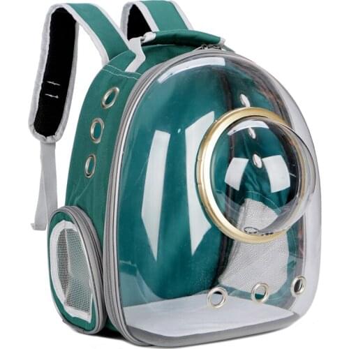 Cat backpack pet space capsule cat backpack with chest shoulders large space bag dog carrying bag travel transparent cat bag